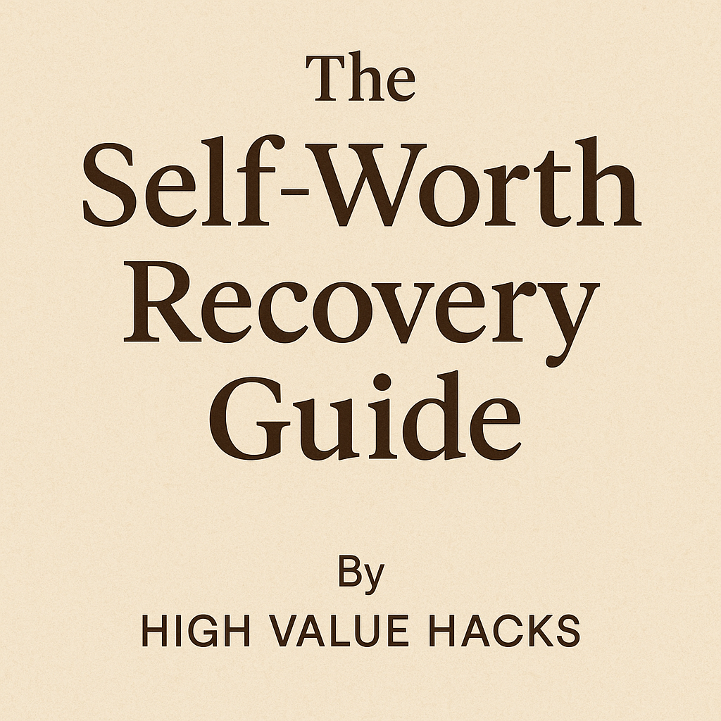 The Self-Worth Recovery Guide & WorkBook